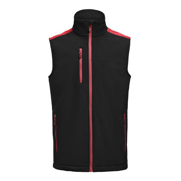 Printer Prime Softshell Vest - Black/Red