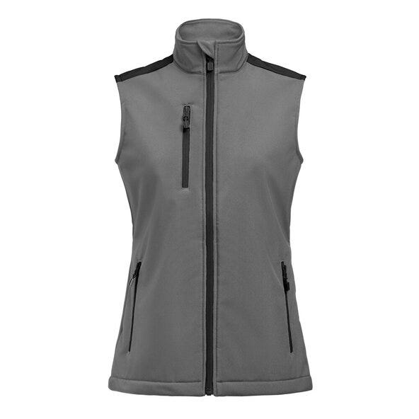 Printer Prime Ladies Softshell Vest - Anthracite/Black