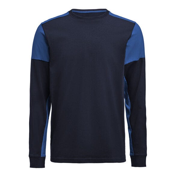 Printer Prime Long Sleeve T-Shirt - Navy/Cobalt