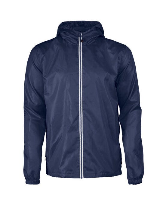 Printer Red Fastplant Windbreaker Jacket - Navy