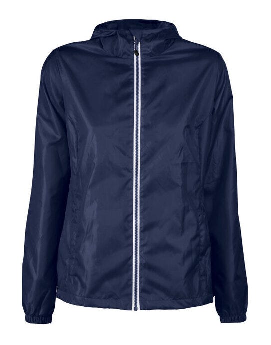 Printer Red Ladies Fastplant Windbreaker - Navy