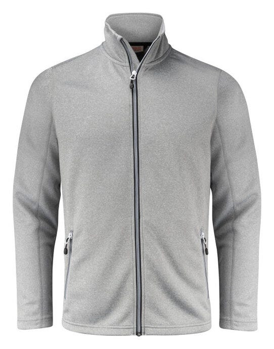 Printer Red Powerslide Jacket - Grey Melange