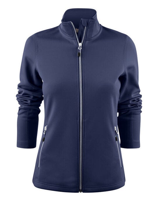 Printer Red Ladies Powerslide Jacket - Navy