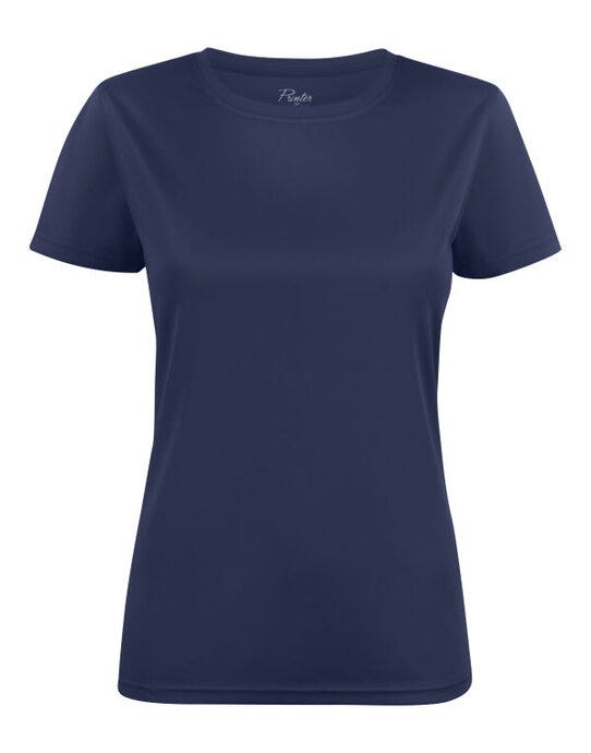 Printer Red Ladies Run T-Shirt - Navy
