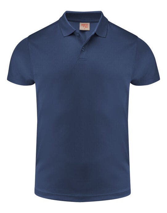 Printer Red Smash Polo Shirt - Navy