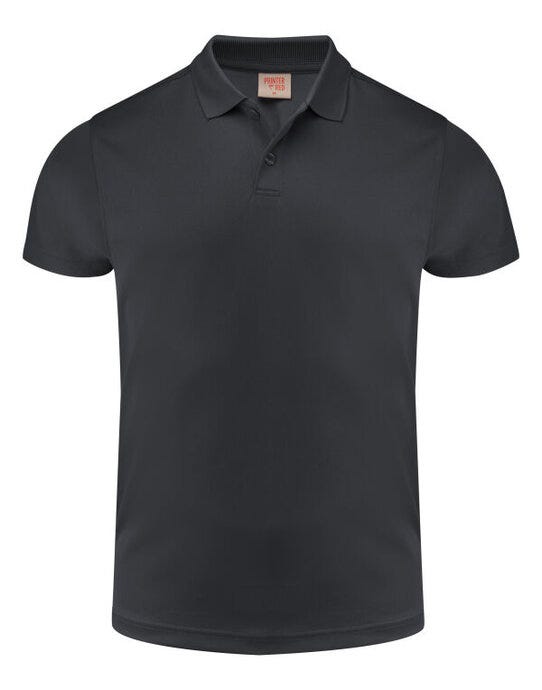 Printer Red Smash Polo Shirt - Black