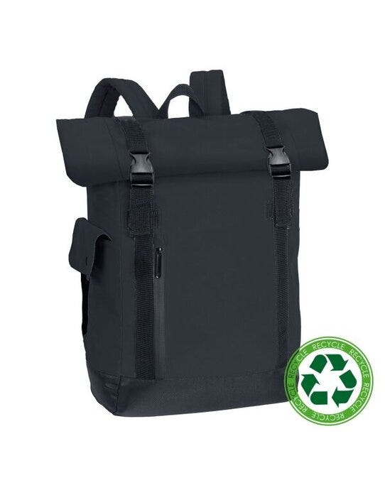 Shugon Budapest Sack Laptop Backpack - Black/Black