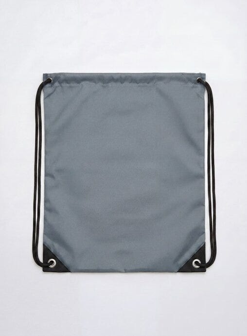 United Bags UB Crest Drawstring Gymsac - Grey