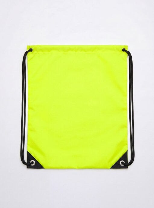 United Bags UB Crest Drawstring Gymsac - Yellow