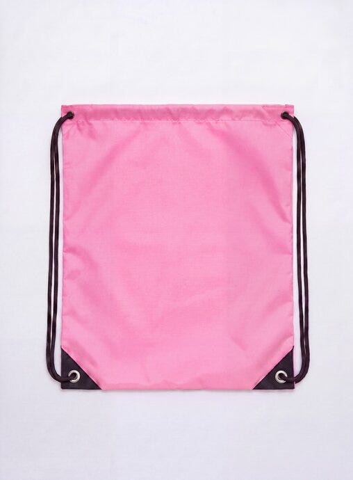 United Bags UB Crest Drawstring Gymsac - Pink