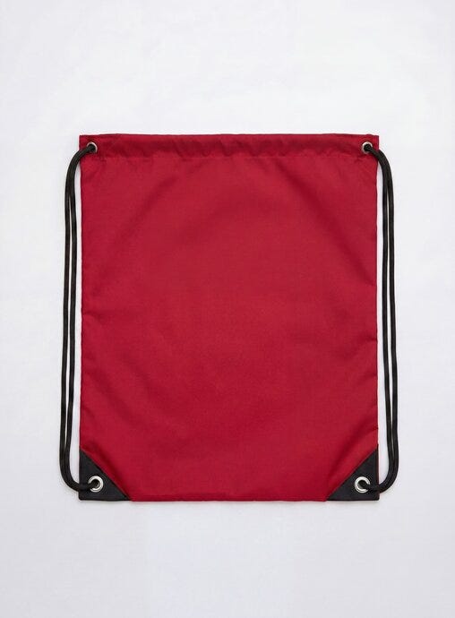 United Bags UB Crest Drawstring Gymsac - Red