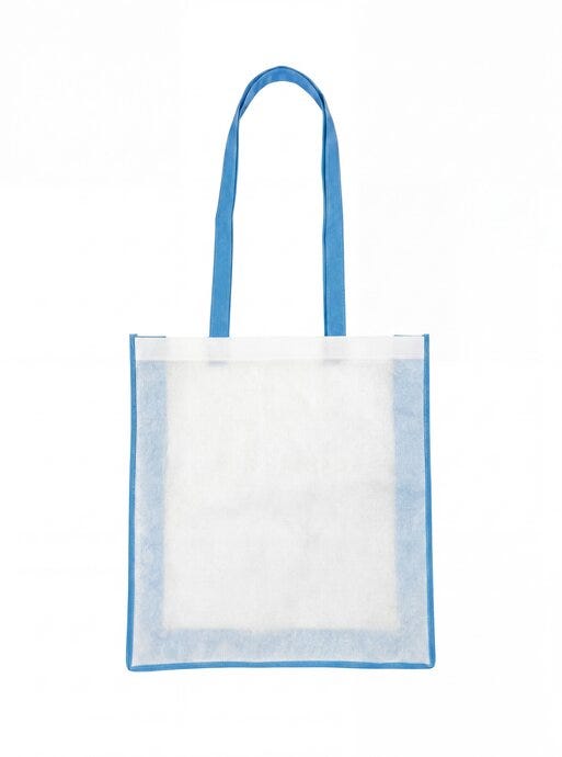 United Bags UB Edge Non Woven Two Tone Shopper - Light Blue