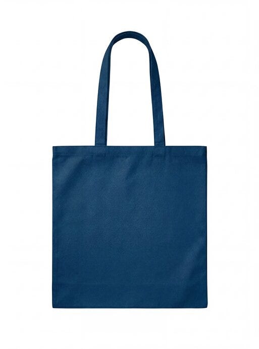 United Bags UB Meadow 10oz Rec Cotton Bag Gusset - Navy