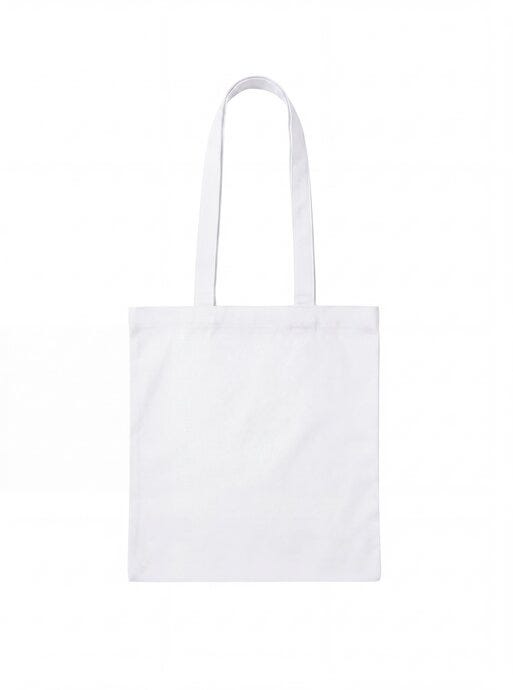 United Bags UB Nova Long Handled 100% Cotton Shopper - White