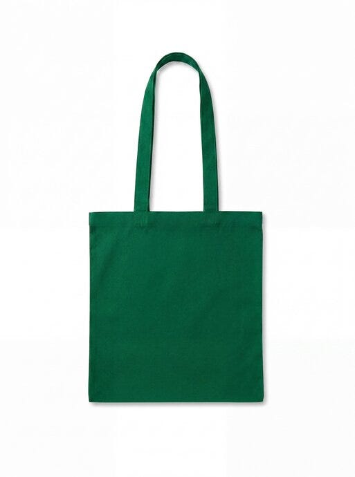 United Bags UB Nova Long Handled 100% Cotton Shopper - Dark Green