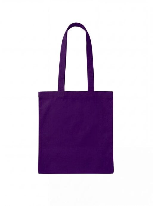 United Bags UB Nova Long Handled 100% Cotton Shopper - Purple