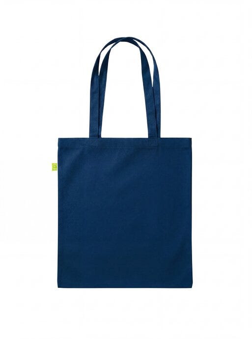 United Bags UB Ridge Fairtrade 5oz Cotton Shopper - Navy