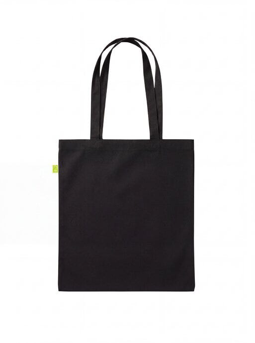 United Bags UB Ridge Fairtrade 5oz Cotton Shopper - Black