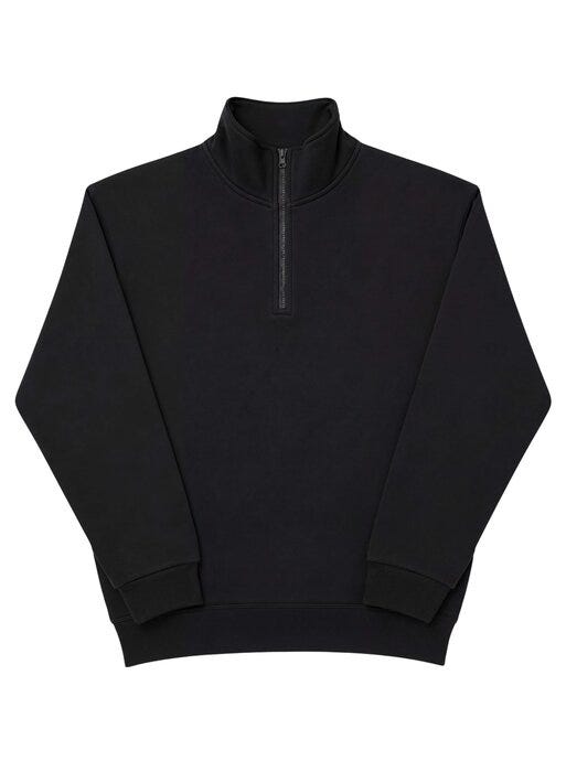 Ultimate Clothing Collection UCC Everyday 1/4 Zip Sweatshirt - Black