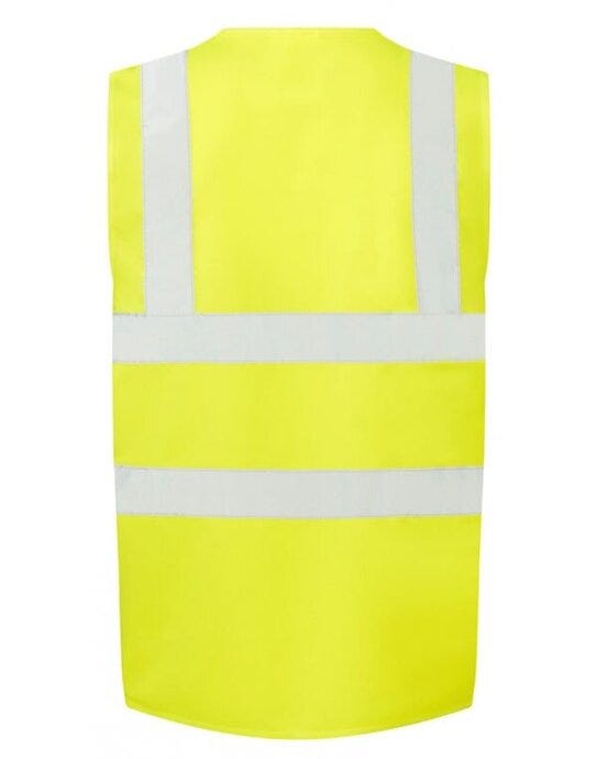 Ultimate Clothing Collection UCC 4 Band Safety Waistcoat - Hi-Vis Yellow