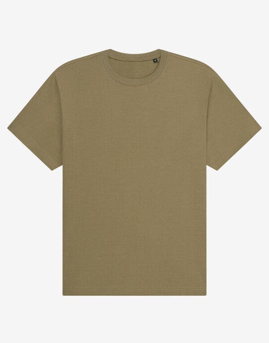 UCC Label Free Collection Organic Heavy T-Shirt - Army