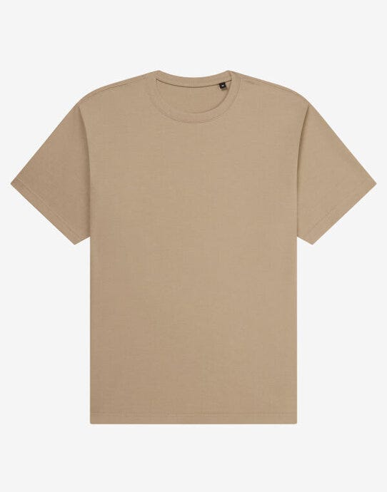 UCC Label Free Collection Organic Heavy T-Shirt - Oat