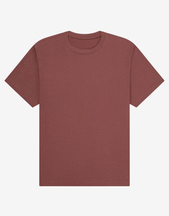 UCC Label Free Collection Organic Heavy T-Shirt - Berry