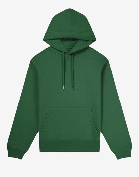 UCC Label Free Collection Organic Hoodie - Pine
