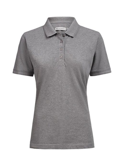 James Harvest Ladie Supreme Stretch Polo - Grey Melange