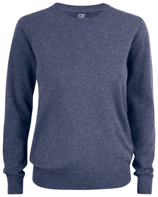 Cutter & Buck C&amp;B Ladies Oakville Crewneck Sweat - Navy Melange