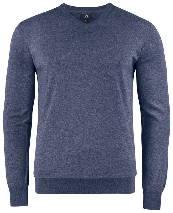 Cutter & Buck C&amp;B Oakville V-Neck Sweater - Navy Melange