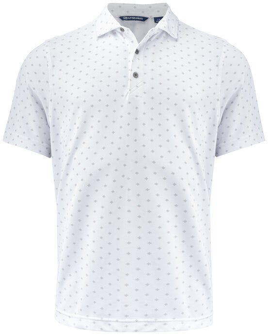 Cutter & Buck C&amp;B Virtue Polo Printed - White