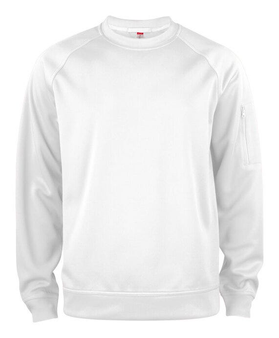 Clique Basic Active Roundneck - White