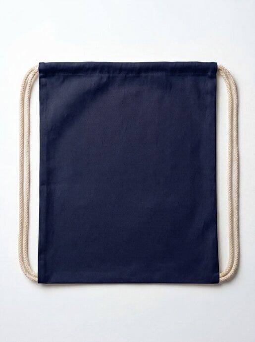 United Bags UB Core Cotton Drawstring - Navy