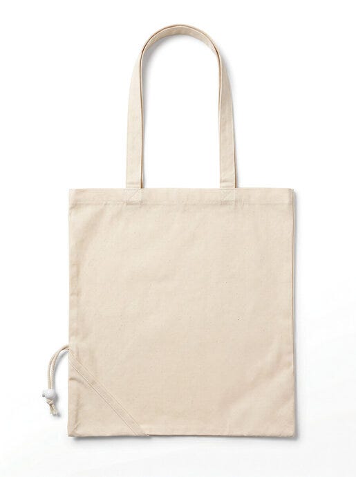 United Bags UB Flow Folding Cotton Shopper - Natural