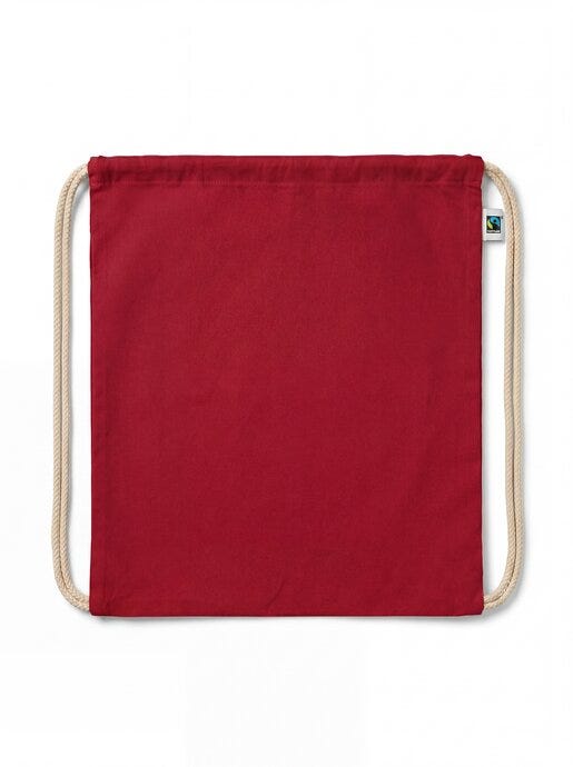 United Bags UB Aspen 5oz Fairtrade Cotton Drawstring - Red