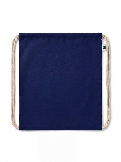 United Bags UB Aspen 5oz Fairtrade Cotton Drawstring - Navy