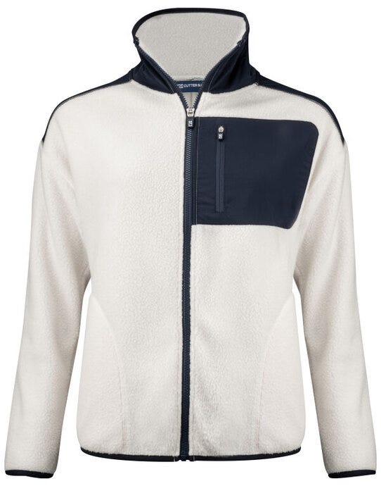 Cutter & Buck C&amp;B Ladies Cascade Sherpa Fleece - Shell White
