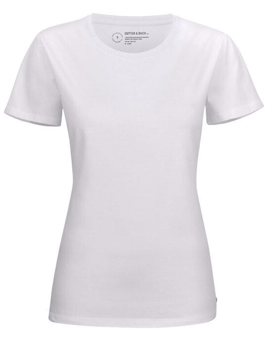 Cutter & Buck C&B Ladies Manzanita Roundneck T-Shirt - White