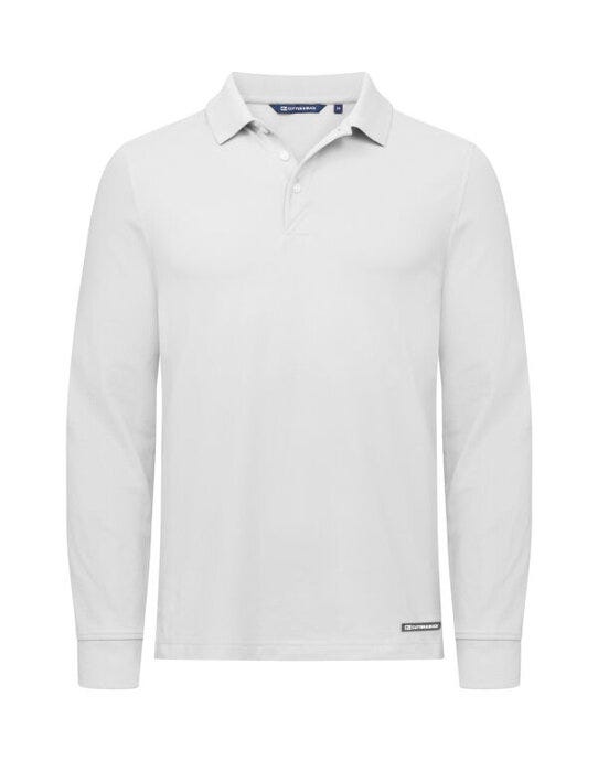Cutter & Buck C&amp;B Advantage Long Sleeve Polo - White