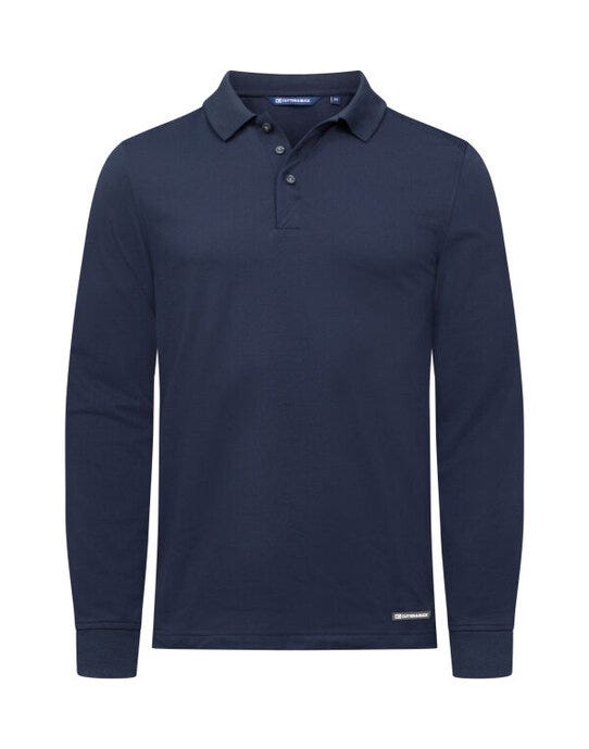 Cutter & Buck C&amp;B Advantage Long Sleeve Polo - Dark Navy
