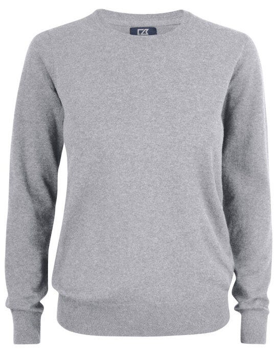 Cutter & Buck C&amp;B Ladies Oakville Crewneck Sweat - Grey Melange