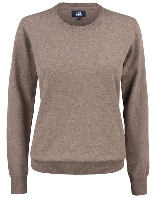 Cutter & Buck C&amp;B Ladies Oakville Crewneck Sweat - Nougat Melange