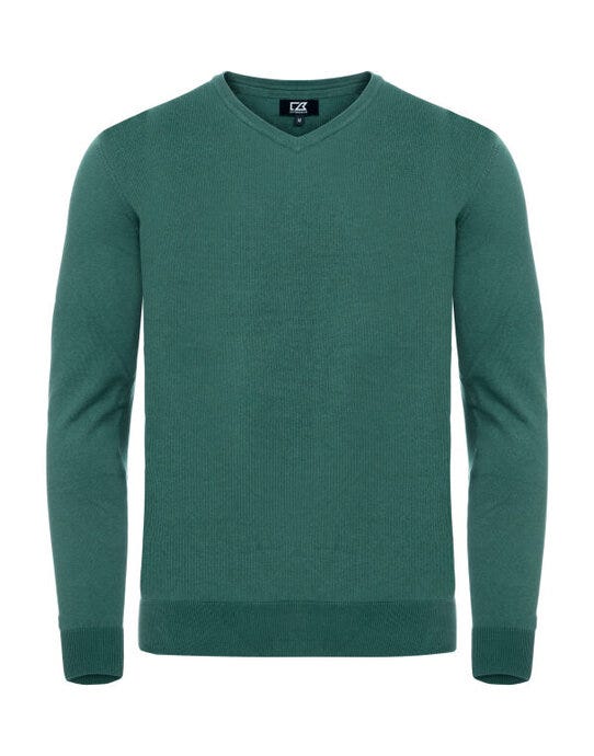 Cutter & Buck C&amp;B Oakville V-Neck Sweater - Pine Green