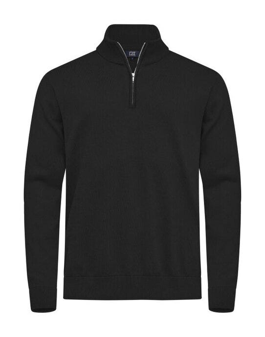 Cutter & Buck C&amp;B Oakville Half Zip Sweater - Black