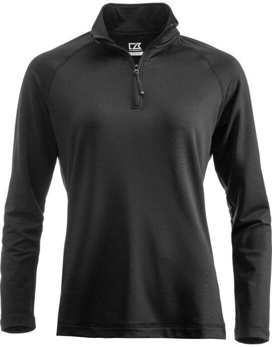 Cutter & Buck C&amp;B Ladies Coos Bay Half Zip - Black