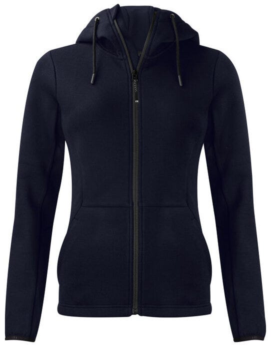 Cutter & Buck C&B Ladies Pemberton Full Zip Hood - Dark Navy
