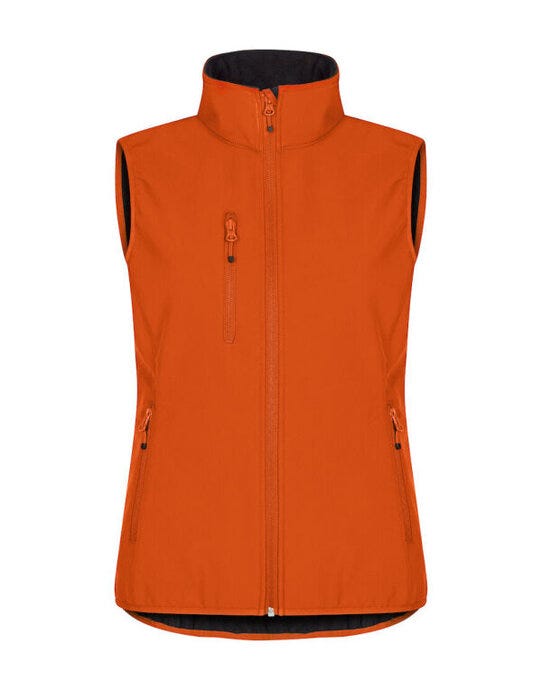 Clique Ladies Classic Softshell Vest - Blood Orange