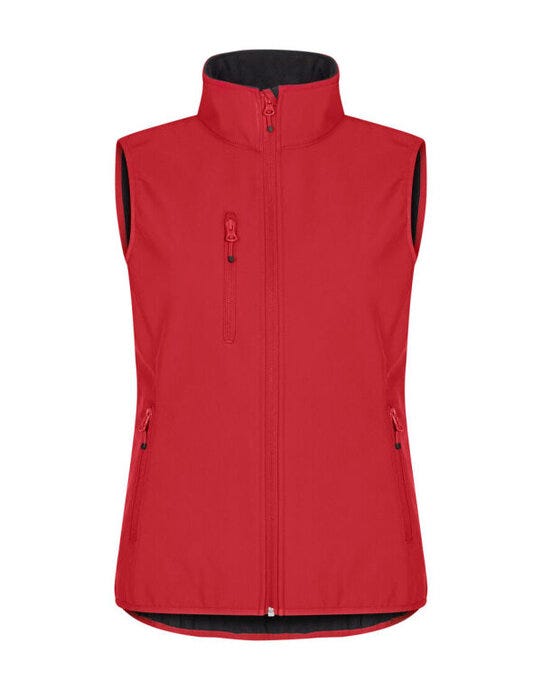 Clique Ladies Classic Softshell Vest - Red