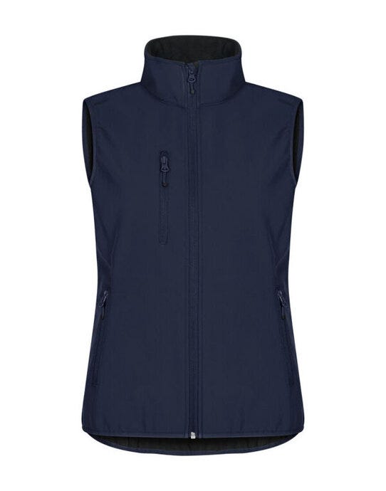 Clique Ladies Classic Softshell Vest - Dark Navy